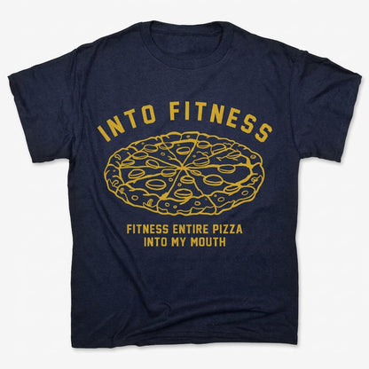 Into Fitness Whole Pizza Pun in Navy Blue