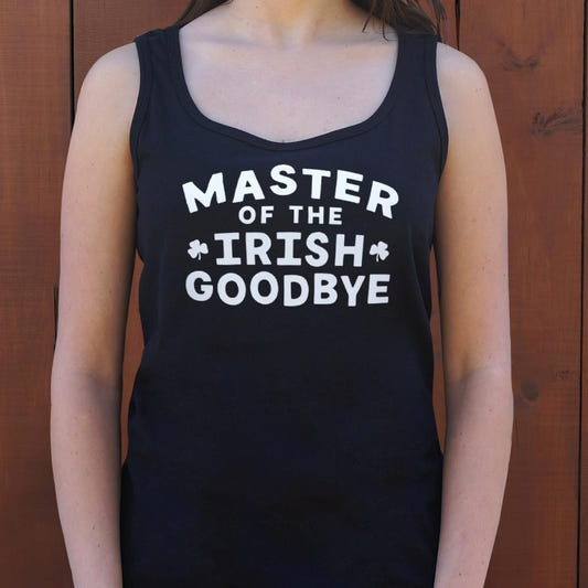 Master of the Irish Goodbye graphic Women's Tank Top in Midnight