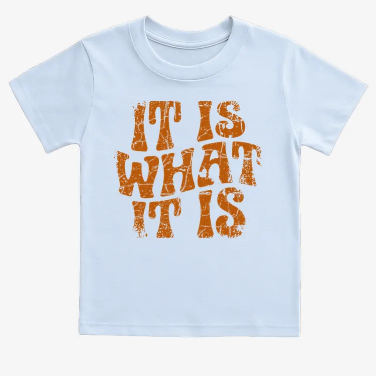It Is What It Is-Kids T-Shirt-Blue