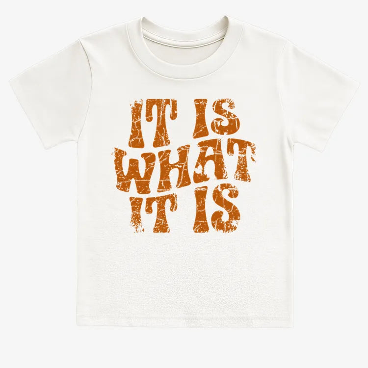 It Is What It Is-Kids T-Shirt-White
