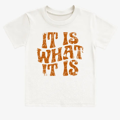 It Is What It Is-Kids T-Shirt-White