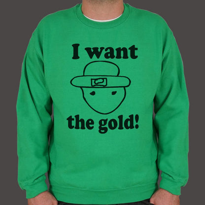 I Want The Gold Sketchy Leprechaun Face
