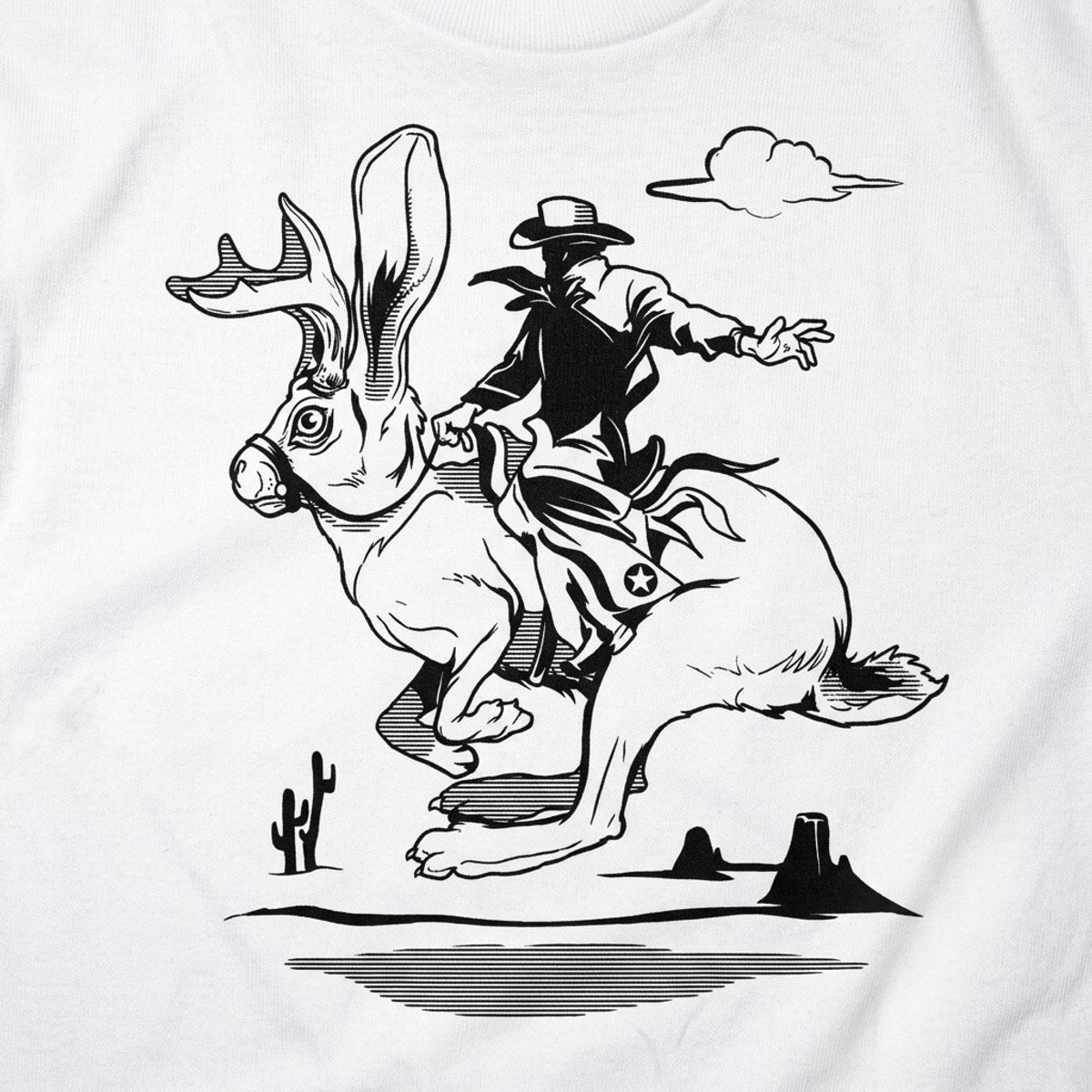 Jackalope Bronco detail