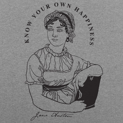 Know Your Own Happiness, Jane Austen Quote Portrait