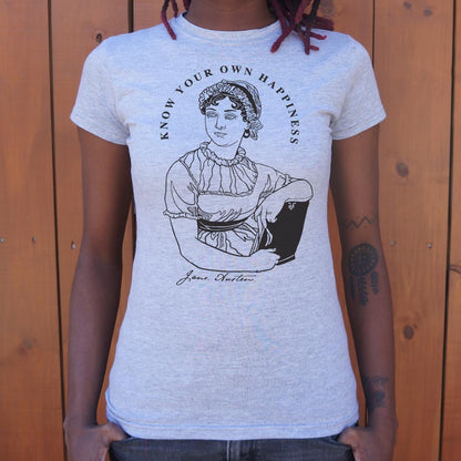 Know Your Own Happiness, Jane Austen Quote Portrait