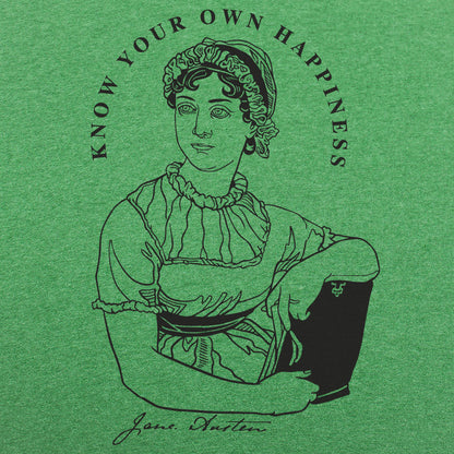 Know Your Own Happiness, Jane Austen Quote Portrait
