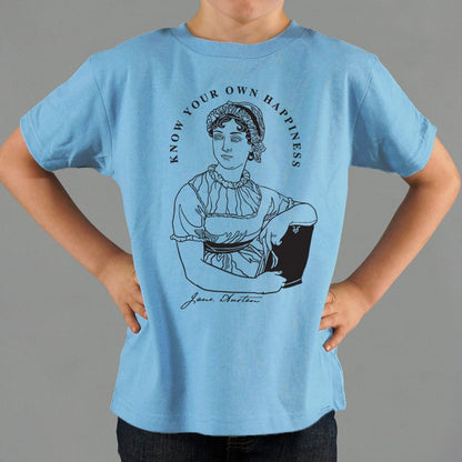 Know Your Own Happiness, Jane Austen Quote Portrait
