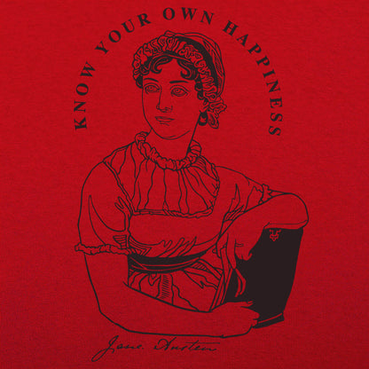 Know Your Own Happiness, Jane Austen Quote Portrait