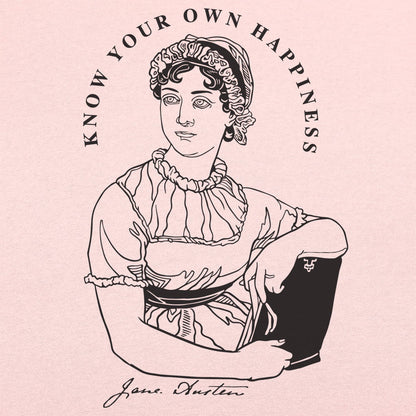 Know Your Own Happiness, Jane Austen Quote Portrait
