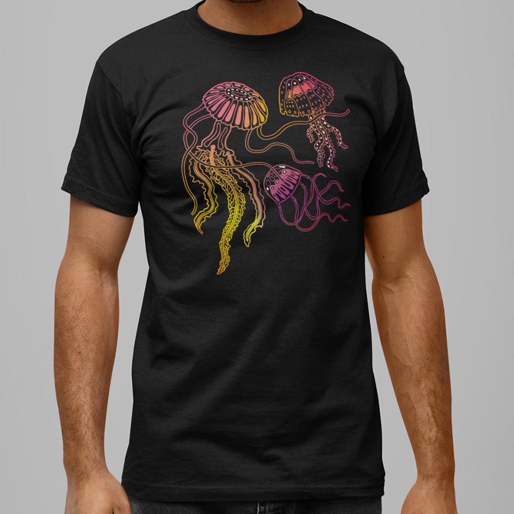 Jellyfish Trio Full Color - 6DollarShirts