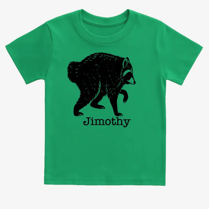 Jimothy the Raccoon-Kids T-Shirt-Green