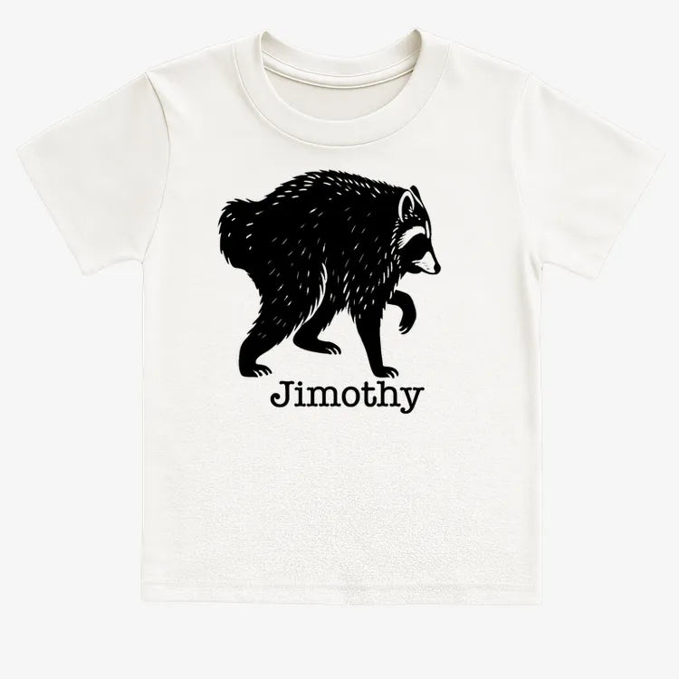 Jimothy the Raccoon-Kids T-Shirt-White