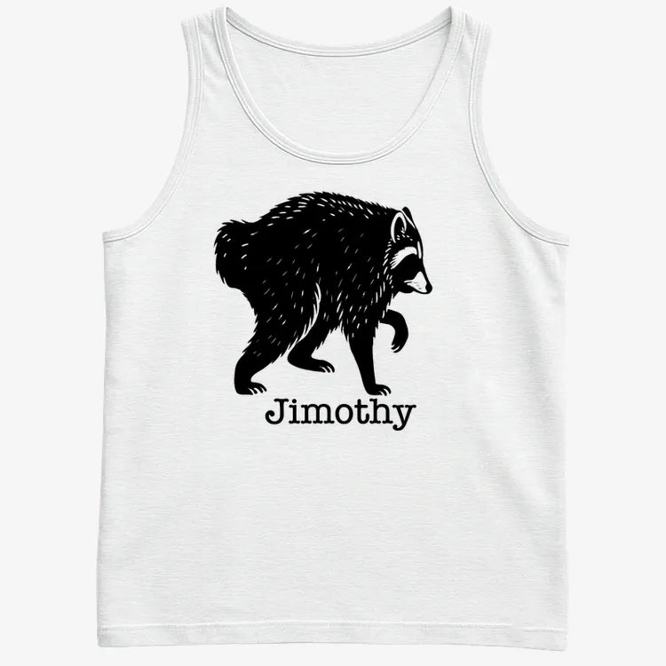 Jimothy the Raccoon-Men's Tank Top-White