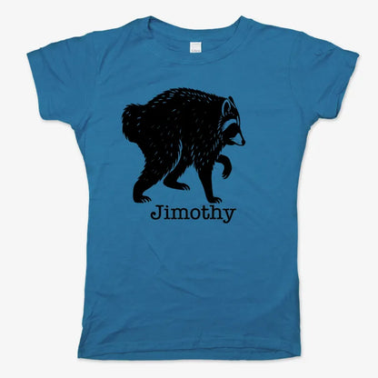 Jimothy the Raccoon-Women's T-Shirt-Sky Blue