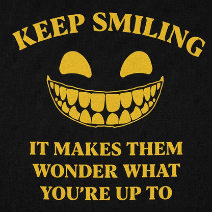 Keep Smiling Creepy Grinning Face detail
