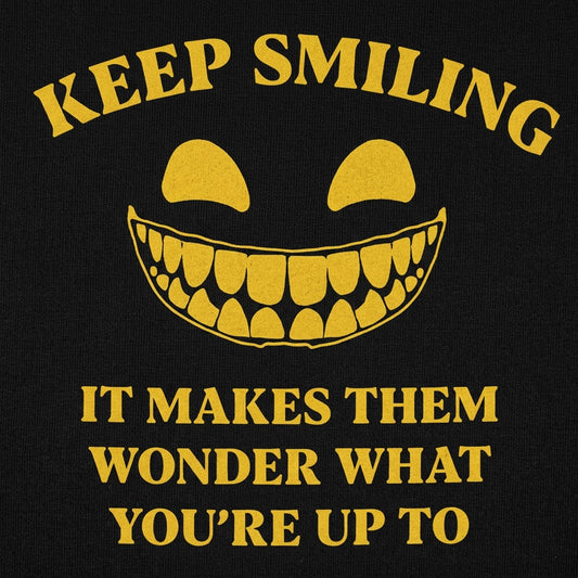 Keep Smiling Creepy Grinning Face detail