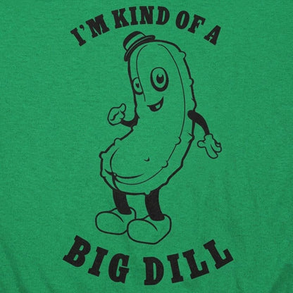Kind Of A Big Dill Cartoon Pickle Pun detail