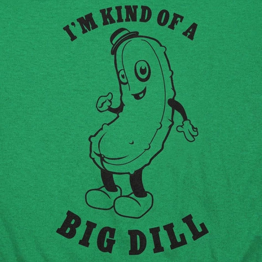 Kind Of A Big Dill Cartoon Pickle Pun detail