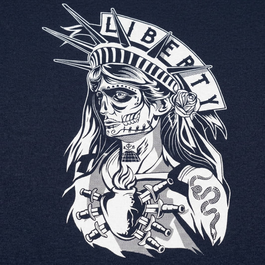 Lady Liberty Of Sorrows Sugar Skull Statue of Liberty detail