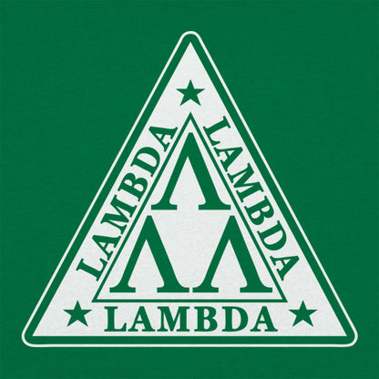 Lambda Lambda Lambda Nerd Fraternity Triangle Crest