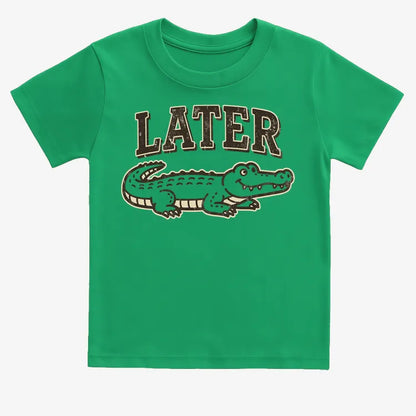Later Alligator-Kids T-Shirt-Green