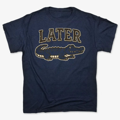 Later Alligator-Men's T-Shirt-Navy Blue