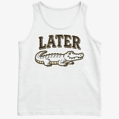 Later Alligator-Men's Tank Top-White