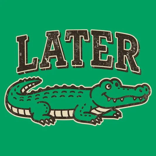 Later Alligator graphic tee design