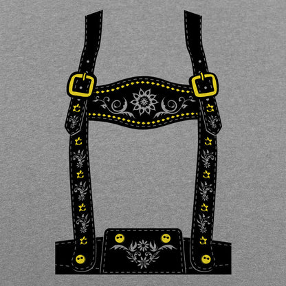 Lederhosen Costume with Suspenders and Floral Embroidery