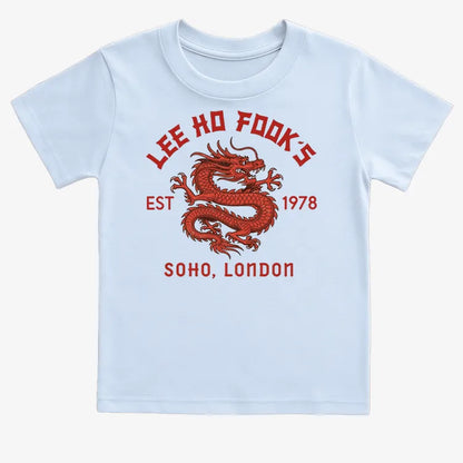 Lee Ho Fooks Dragon Design-Kids T-Shirt-Blue