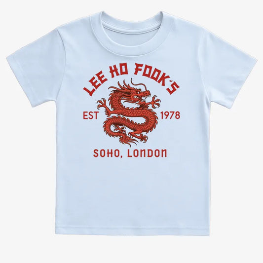 Lee Ho Fooks Dragon Design-Kids T-Shirt-Blue