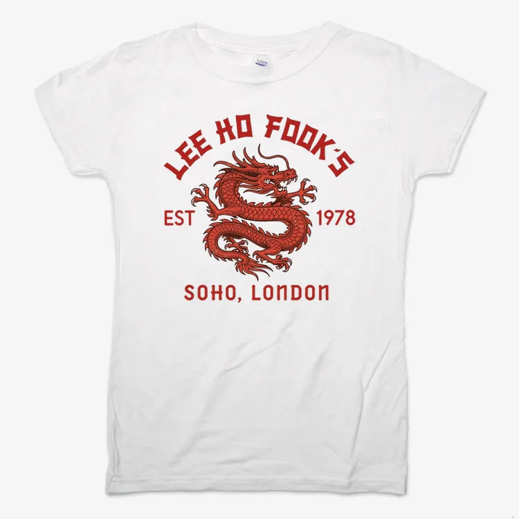 Lee Ho Fooks Dragon Design-Women's T-Shirt-Snow