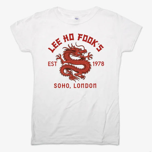 Lee Ho Fooks Dragon Design-Women's T-Shirt-Snow