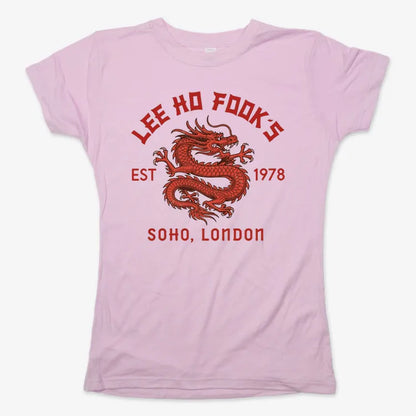 Lee Ho Fooks Dragon Design-Women's T-Shirt-Soft Pink