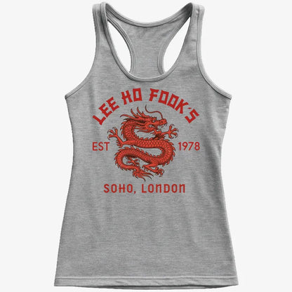 Lee Ho Fooks Dragon Design-Women's Tank Top-Gray Granite