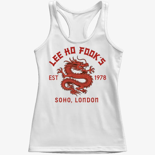 Lee Ho Fooks Dragon Design-Women's Tank Top-Snow