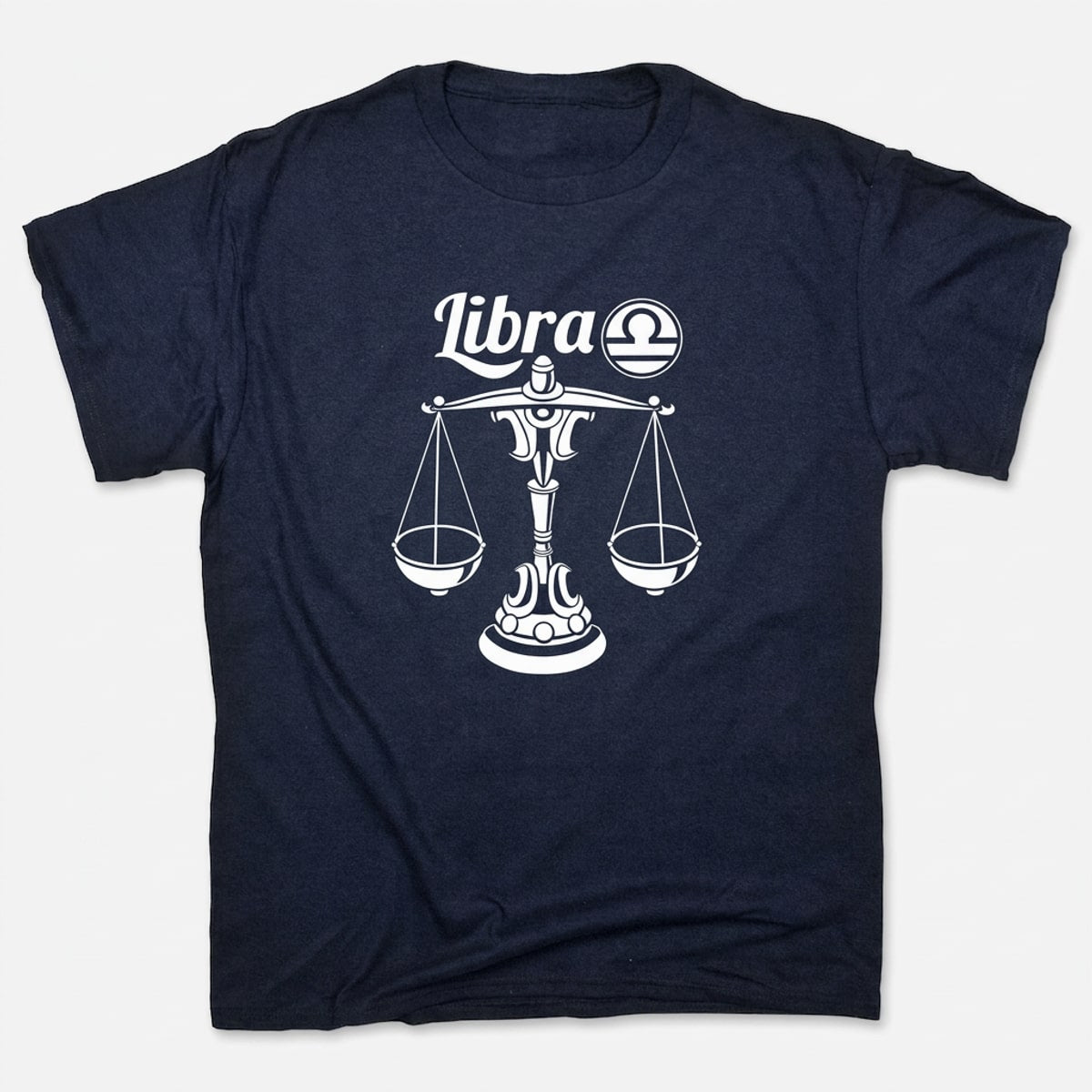 Libra Zodiac in Navy Blue