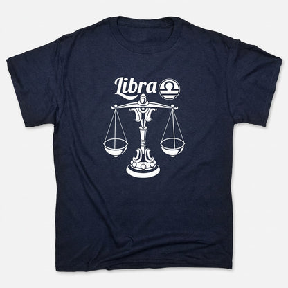 Libra Zodiac in Navy Blue