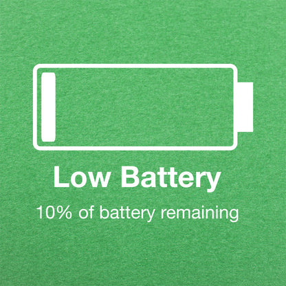 Low Battery Phone Icon Pun graphic Unisex Heavyweight T-Shirt in Kelly Green Heather