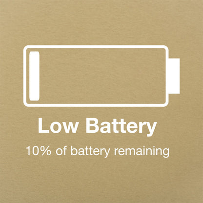 Low Battery Phone Icon Pun graphic Unisex Heavyweight T-Shirt in Sand