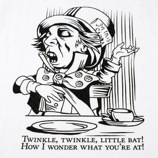 Mad Hatter Singing Twinkle Twinkle Little Bat at Tea Party detail