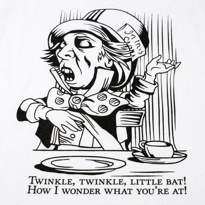 Mad Hatter Singing Twinkle Twinkle Little Bat at Tea Party detail
