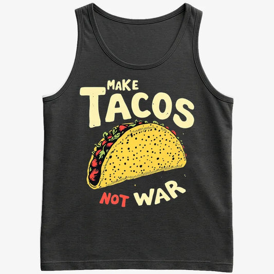 Make Tacos Not War-Men's Tank Top-Black