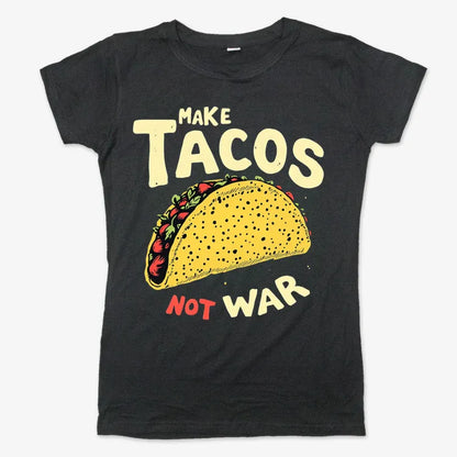 Make Tacos Not War-Women's T-Shirt-Midnight