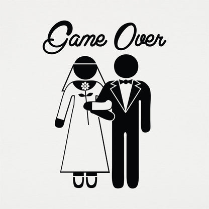 Game Over Wedding Bride and Groom