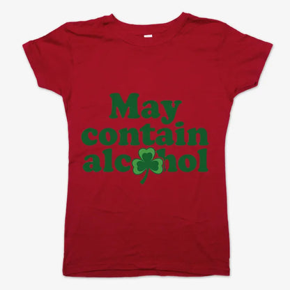 May Contain Alcohol Shamrock St Patrick's Day Design