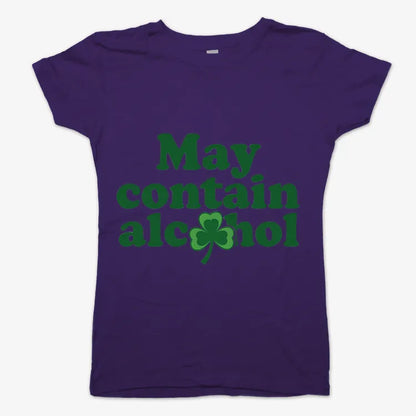 May Contain Alcohol Shamrock St Patrick's Day Design