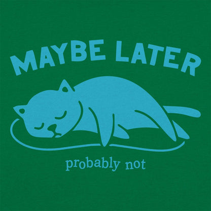 Maybe Later Probably Not Sleeping Cat