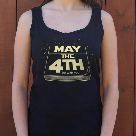 May The 4th Be With You Calendar Page graphic Women's Tank Top in Midnight
