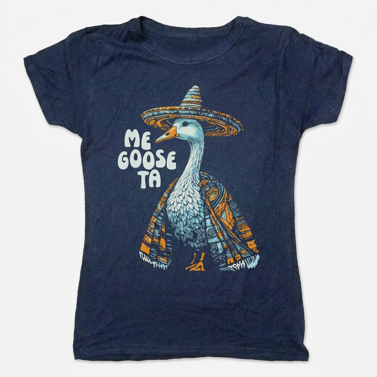 Me Goose Ta Full Color in True Navy